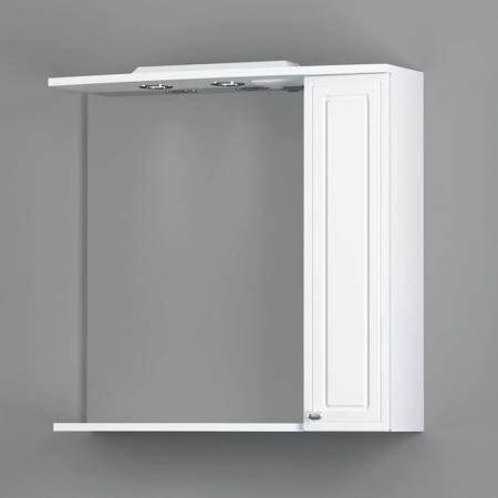 Зеркальный шкаф RedBlu by Damixa Palace One M41MPR0751WG белый глянцевый