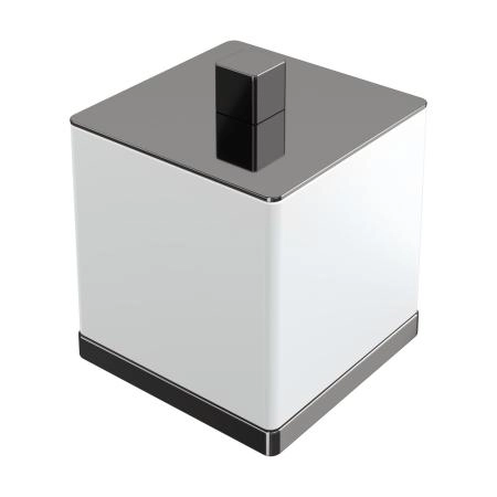 Стакан Boheme для ватных дисков Qubic Shine Gun Metal 10964-SGM