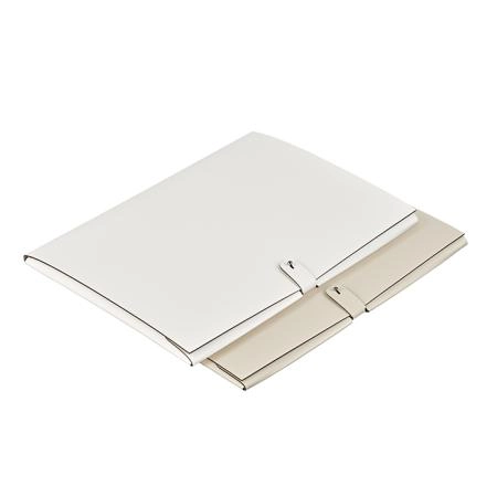 ADJ Папка для бумаг А4, 23x31 см., цвет: белый/панна котта