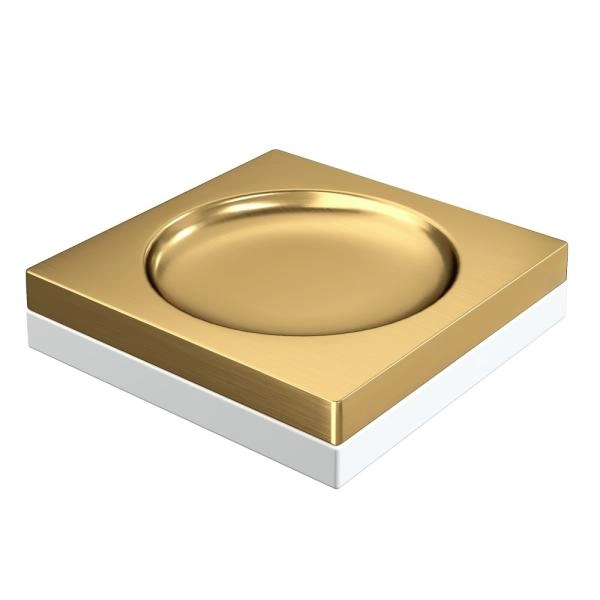 Мыльница Boheme квадратная Qubic Matt Gold 10960-MG