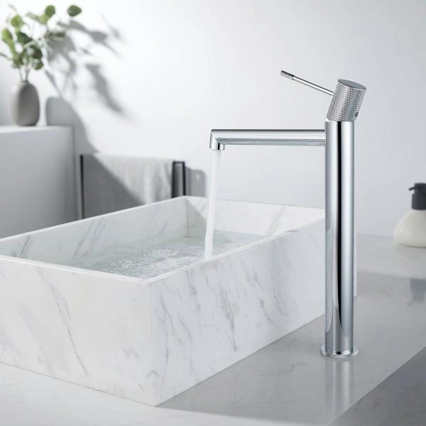 Смеситель высокий для раковины Vincea Desire VBF-1D2CH однорычажный, хром