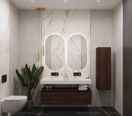 Столешница моноблок Boheme FLAT ST 140см (1404*452*100) двойной 888-140