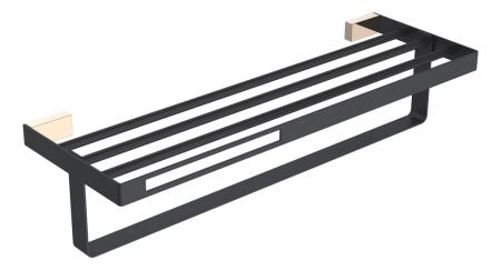 Полка Boheme черный/золото серия Q 10947-G-B