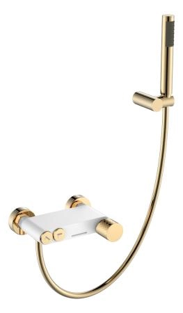 Смеситель STICK Boheme для ванны WHITE DIAMOND GOLD 123-WG