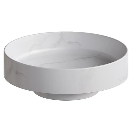 Раковина накладная Boheme SOLE Corian 400*130 Calacatta 801-CLCT
