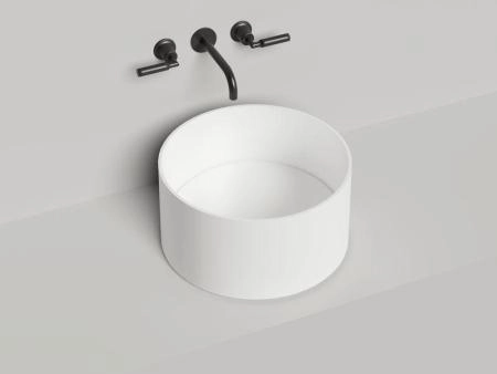 Раковина Salini ARMONIA ROUND 02 S-Sense глянец 45x45 130412TG накладная без отв.смесителя
