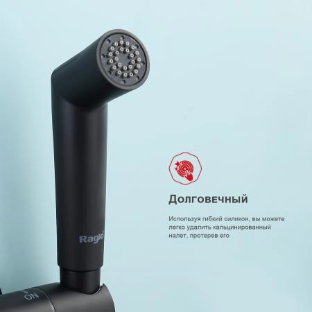 Гигиенический душ RAGLO R23.56.06, с термостатом, черный