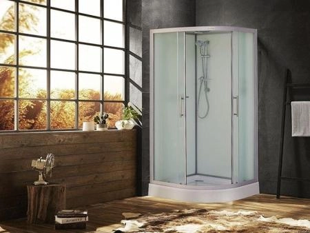 Душевая кабина Esbano 80x80 полукруг стекло матовое ESKB80CR