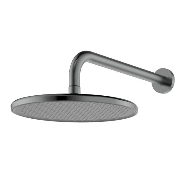 Смеситель для душа Azario VISE с верхним и ручным душем, скрытый монтаж, графит (AZ-VSA248330AJ+82KAJ)