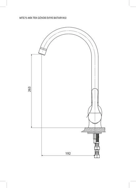Смеситель для кухни GPD FELIS MTE75 хром