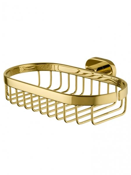 Мыльница с держателем WONZON & WOGHAND FIRST, Глянцевое золото (WW-8424-LG)