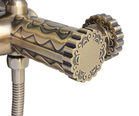 Гигиенический душ настенный со смесителем ВИНДЗОР 10128 бронза