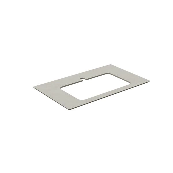 Столешница Kerama Marazzi PLAZA ПЛАЗА KM6012G0501RP80Ir2 Столешница для полувстраиваемых раковин Про Чементо 80, серый светлый натуральный