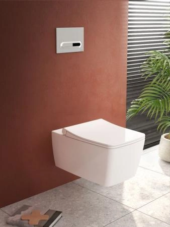 Унитаз VitrA Metropole Rim-Ex 7672B003-0075 безободковый подвесной (сиденье отдельно)