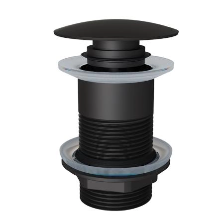 Донный клапан KNOTLOR BM9010BL, без перелива черный