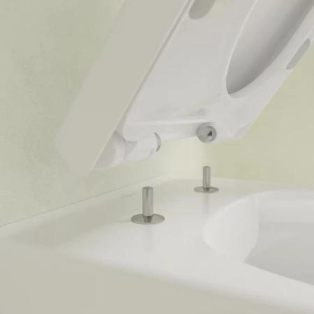 Villeroy&Boch Avento Комплект унитаз-подвесной 37x53см, сиденье QuickRelease, SoftClose, цвет: альпийский белый