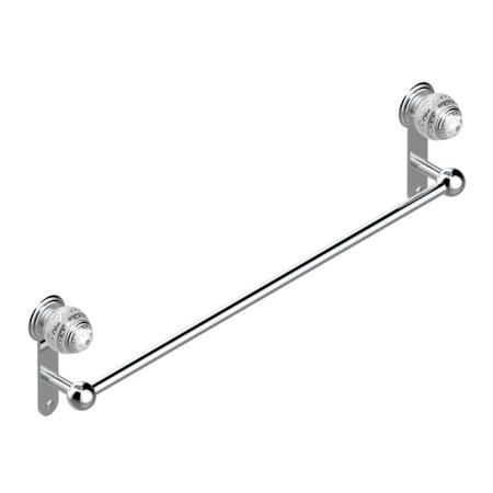 THG Marquise platinum decor Полотенцедержатель 60см., подвесной, декор белый/платина, цвет: хром