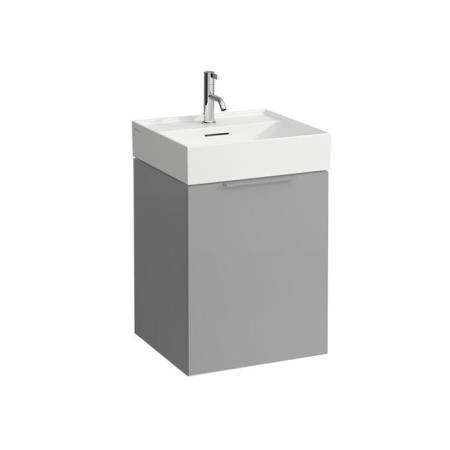 Laufen Kartell Тумба с раковиной, 49х45.5х61.5см, с 1 выдвиж. ящиком с полкой, с сифоном, подвесная, цвет: серый матовый
