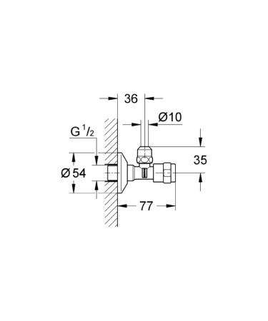Grohe Eggemann EGAPLUS 41263000 угловой вентиль