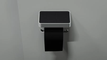 Держатель туалетной бумаги с полкой  ARTWELLE Regen 8336 хром