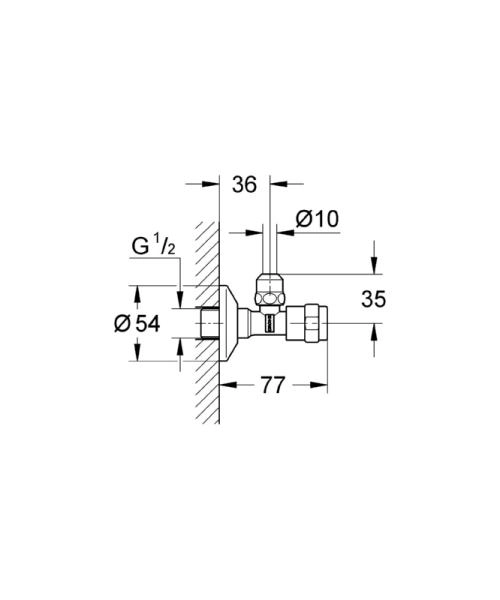 Grohe Eggemann EGAPLUS 41263000 угловой вентиль