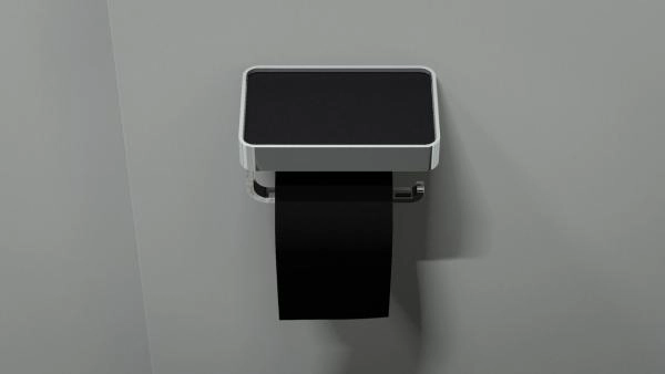 Держатель туалетной бумаги с полкой  ARTWELLE Regen 8336 хром