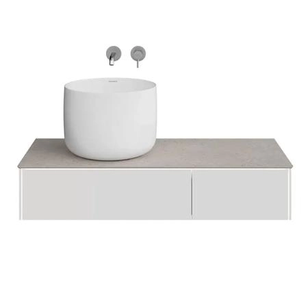 Тумба Kerama Marazzi MAGICA МАДЖИКА MA.120.2\MGR.M подвесная 120, 2 ящика, утренний серый матовый
