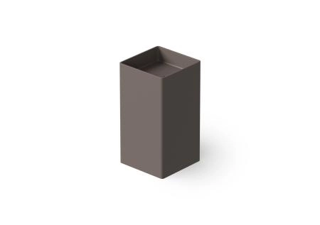 Dea Design раковина 450x450xh900 мм, напольная, искуственный камень, донный клапан с крышкой в цвет раковины, цвет Grey Brown №6