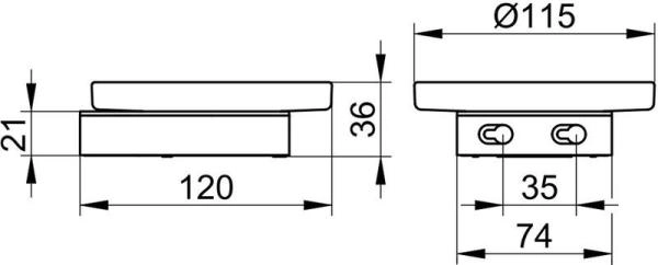 Мыльница Keuco SMART.2 хром 14755019000