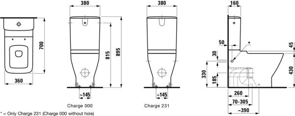 Унитаз Laufen Palace New 8.2470.6.000.000.1 напольный