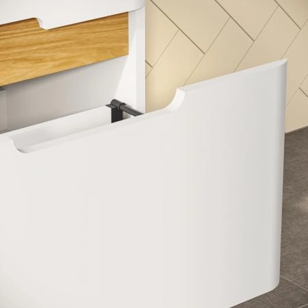 Тумба с раковиной  VitrA Sento  60824 80 см матовая белая МДФ