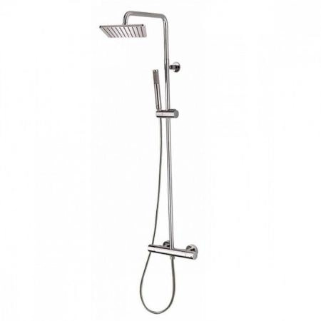 Душевая система Bossini Cosmo L10103.030 с термостатом, верхний душ 230х230 мм, ручной душ, хром