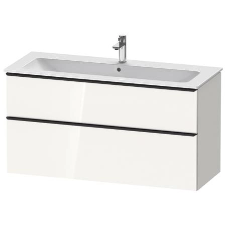Duravit D-Neo Тумбочка подвесная 121х46.2x62.5см., раковина, 1 ящик цвет: белый высокоглянцевый