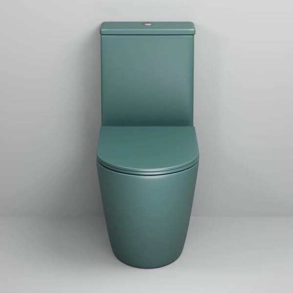 Унитаз Grossman GR-4480OLMS Color (620*365*810) ЗЕЛЕНЫЙ МАТОВЫЙ напольный Безободковый
