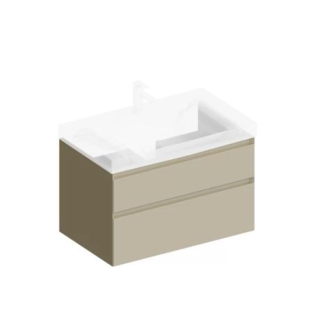 Тумба Kerama Marazzi CUBO КУБО CUB.80.2\LIM подвесная с ящиками 80, лимо матовая