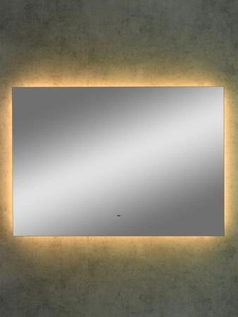 Зеркало Континент Trezhe Led 1200х700 с бесконтактным сенсором, теплая подсветка