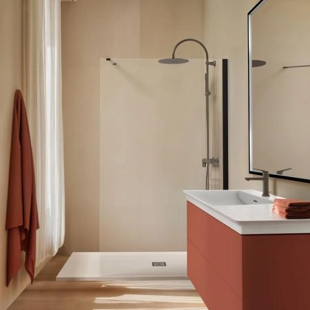 Ideal Standard La Dolce Vita Душевая система, с настенным смесителем для душа, верхний душ 30см., душевая лейка Stick, шланг Idealflex 175см., цвет: PVD Magnetic Grey (Магнит)