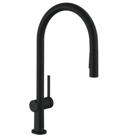 Hansgrohe 72800670 Talis M54 Смеситель для кухни 210 мм, выдвижной излив, 2 режима матовый черный