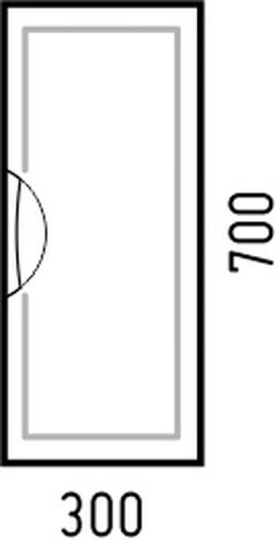 Шкаф подвесной Corozo Монро 30, белый