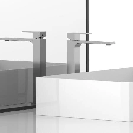 Смеситель Vincea Cube VBF-1C02CH для раковины однорычажный, хром