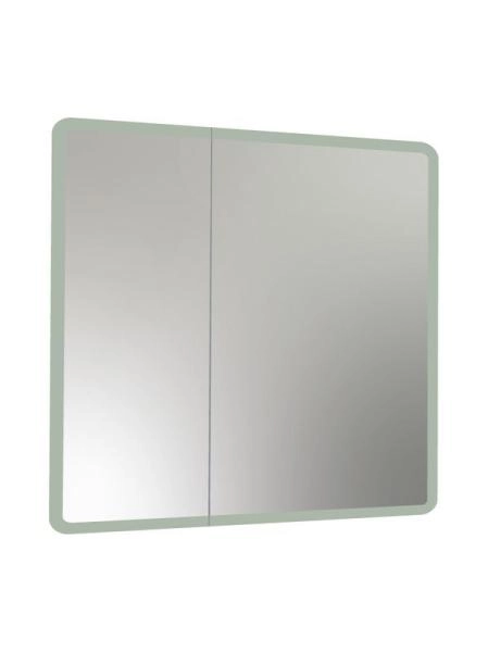 Зеркало-шкаф Континент Emotion LED 800х800 с подсветкой, 2 створки МВК030