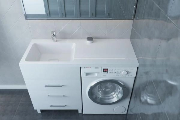 Раковина над стиральной машиной Madera Kamilla 120, левая