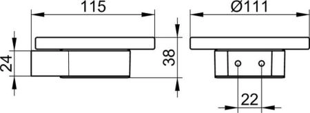 Мыльница Keuco Plan 14955019000 хром