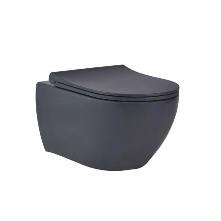 Унитаз beWash Bogen 88303680 подвесной безободковый с бидеткой черный сиденье микролифт