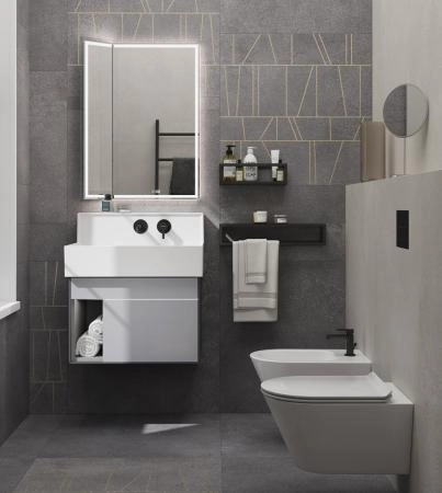 Тумба Kerama Marazzi TECNOLOGICA M ТЕКНОЛОДЖИКА М LO.M.65\GRAY ба Logica M/Лоджика М подвесная 2 выдвижных ящика 65, серый