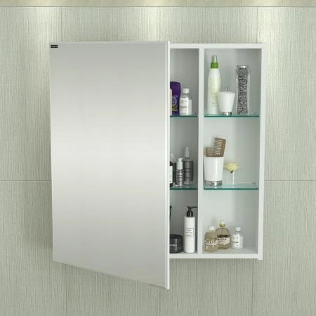 Универсальный зеркальный шкаф Санта  Дублин 70  л/пр