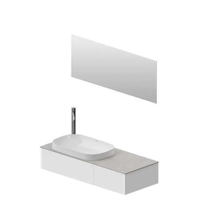 Тумба Kerama Marazzi MAGICA МАДЖИКА MA.120.2\MGR.M подвесная 120, 2 ящика, утренний серый матовый