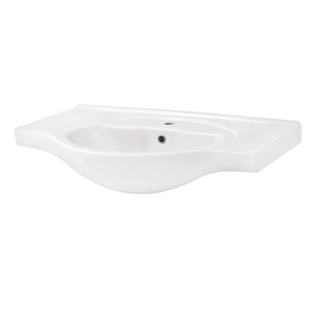 Тумба с раковиной Comforty Сочи-85 белый глянец