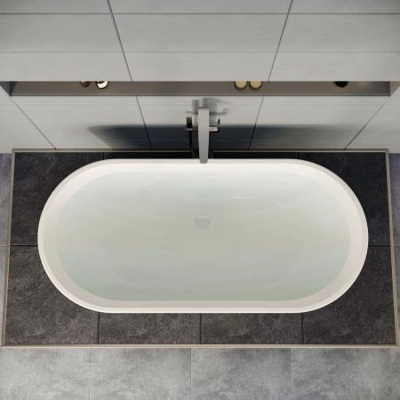 Ванна VitrA Geo 65370006000 170 x 80,5 см отдельностоящая акриловая прямоугольная белая