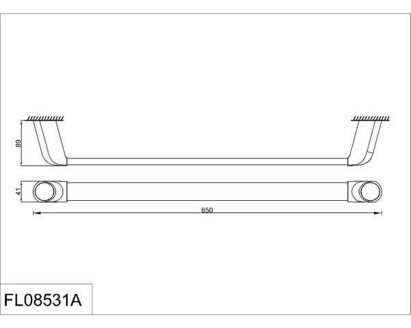 Полотенцедержатель RUSH Flores 60 см (FL08531A)